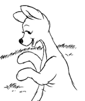 A coloring page of winnie the pooh - kanga